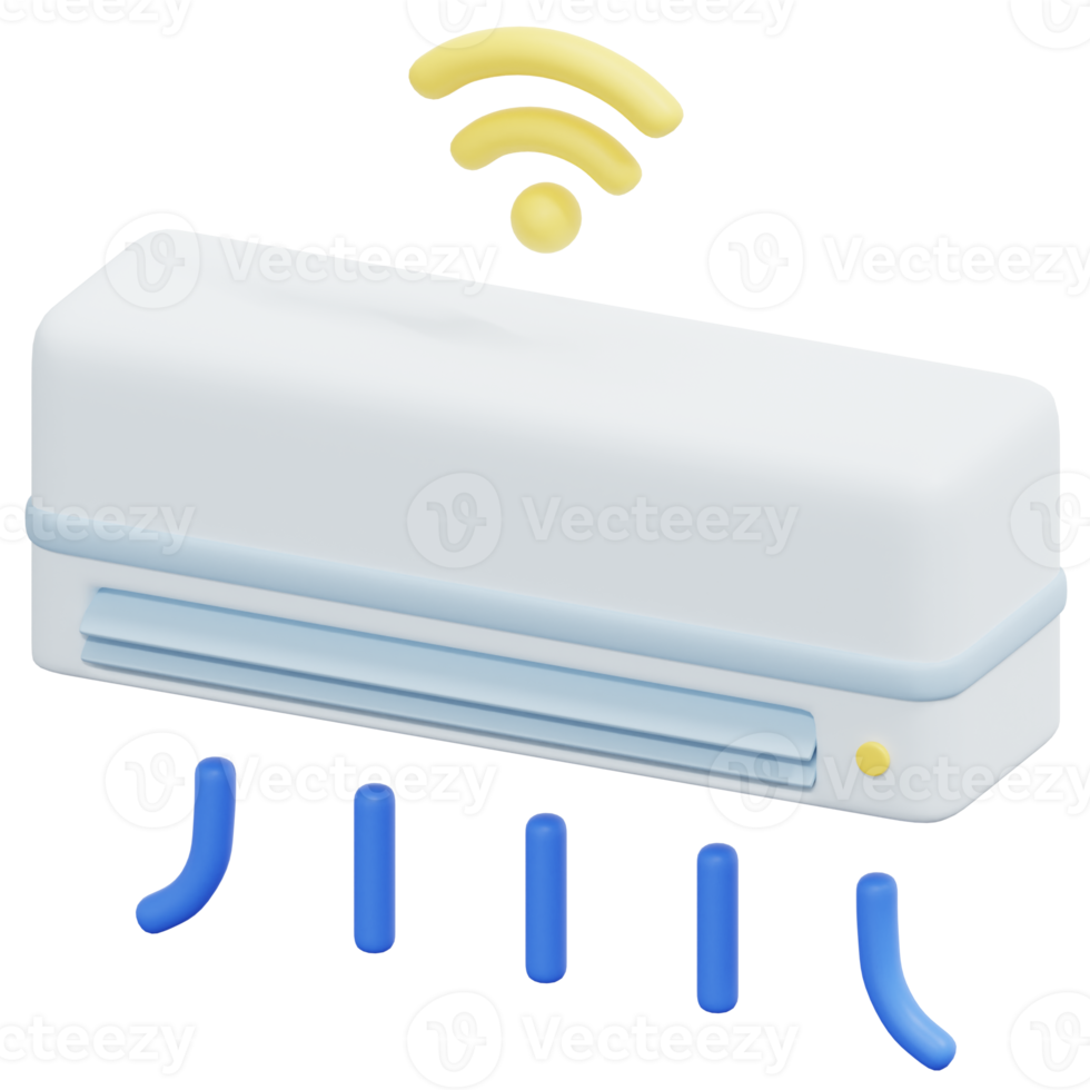 aria condizionata 3d rendere icona illustrazione png