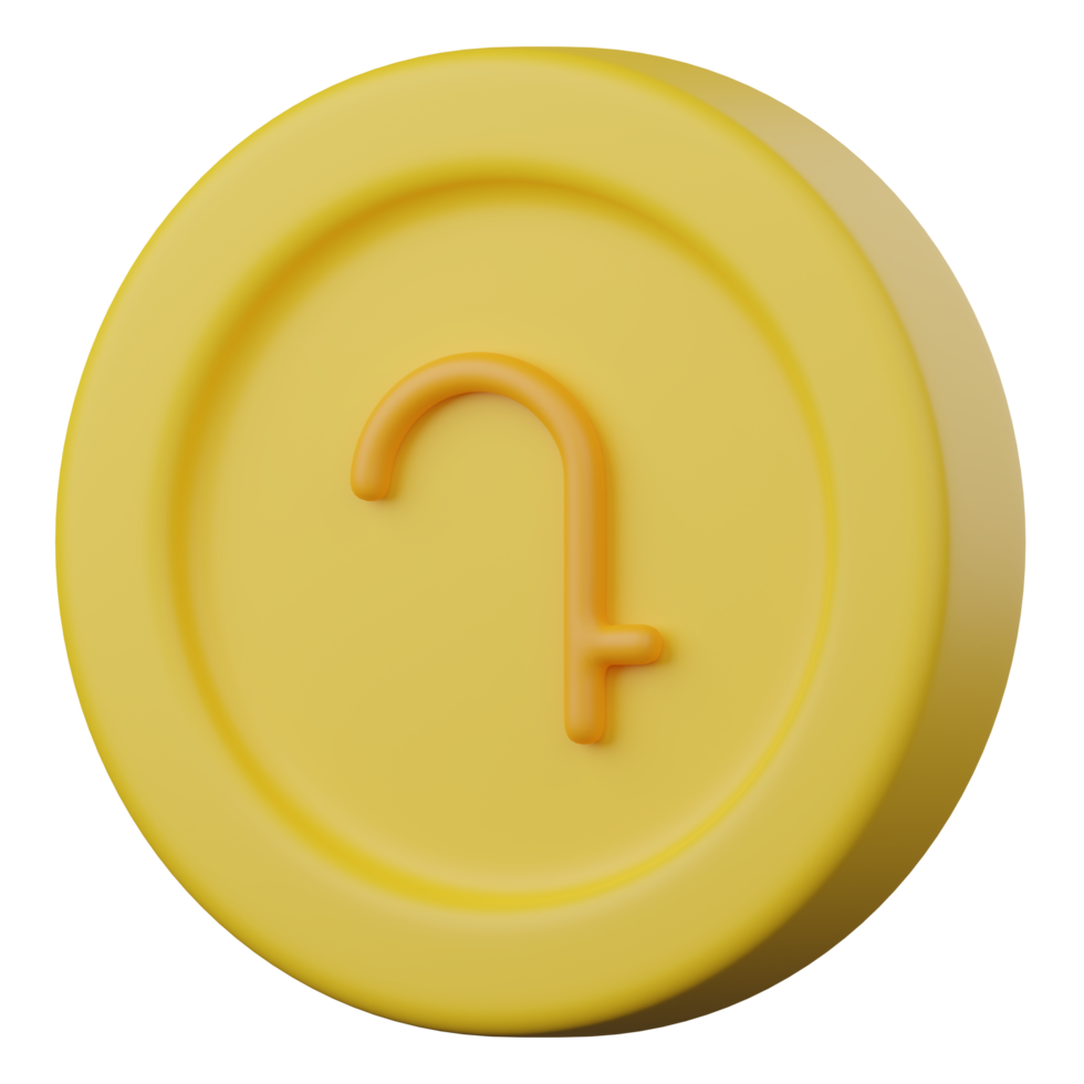 armenian dram coin 3d icon png