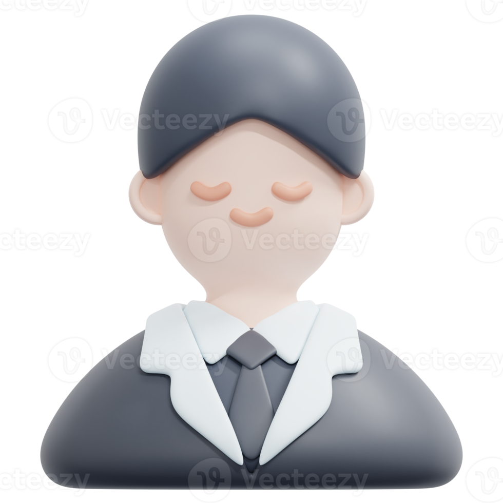 groom 3d render icon illustration png