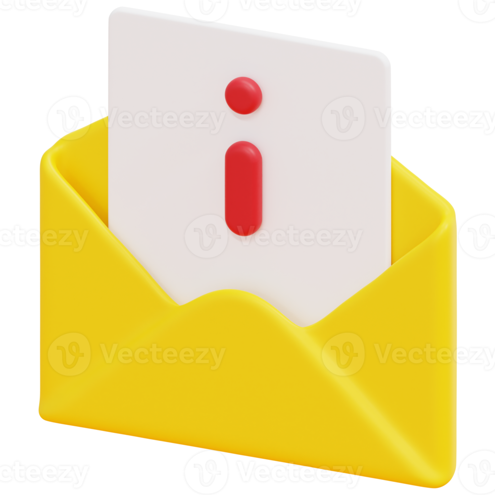 information 3d render icon illustration png