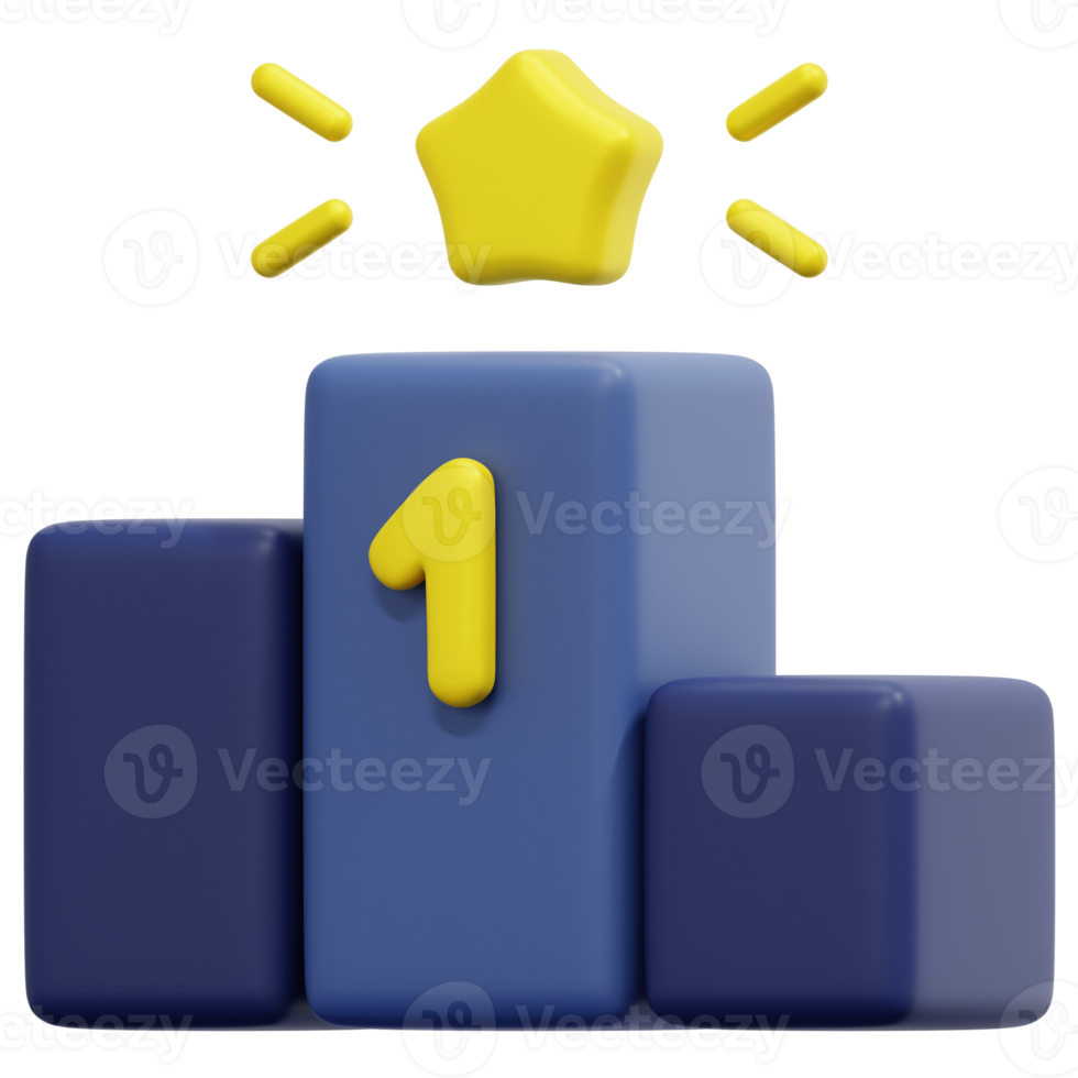 ranking 3d render icon illustration png