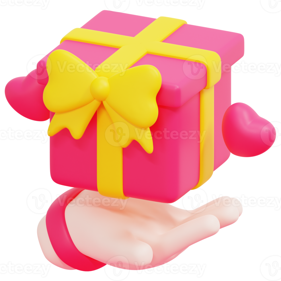 hand 3d render icon illustration png