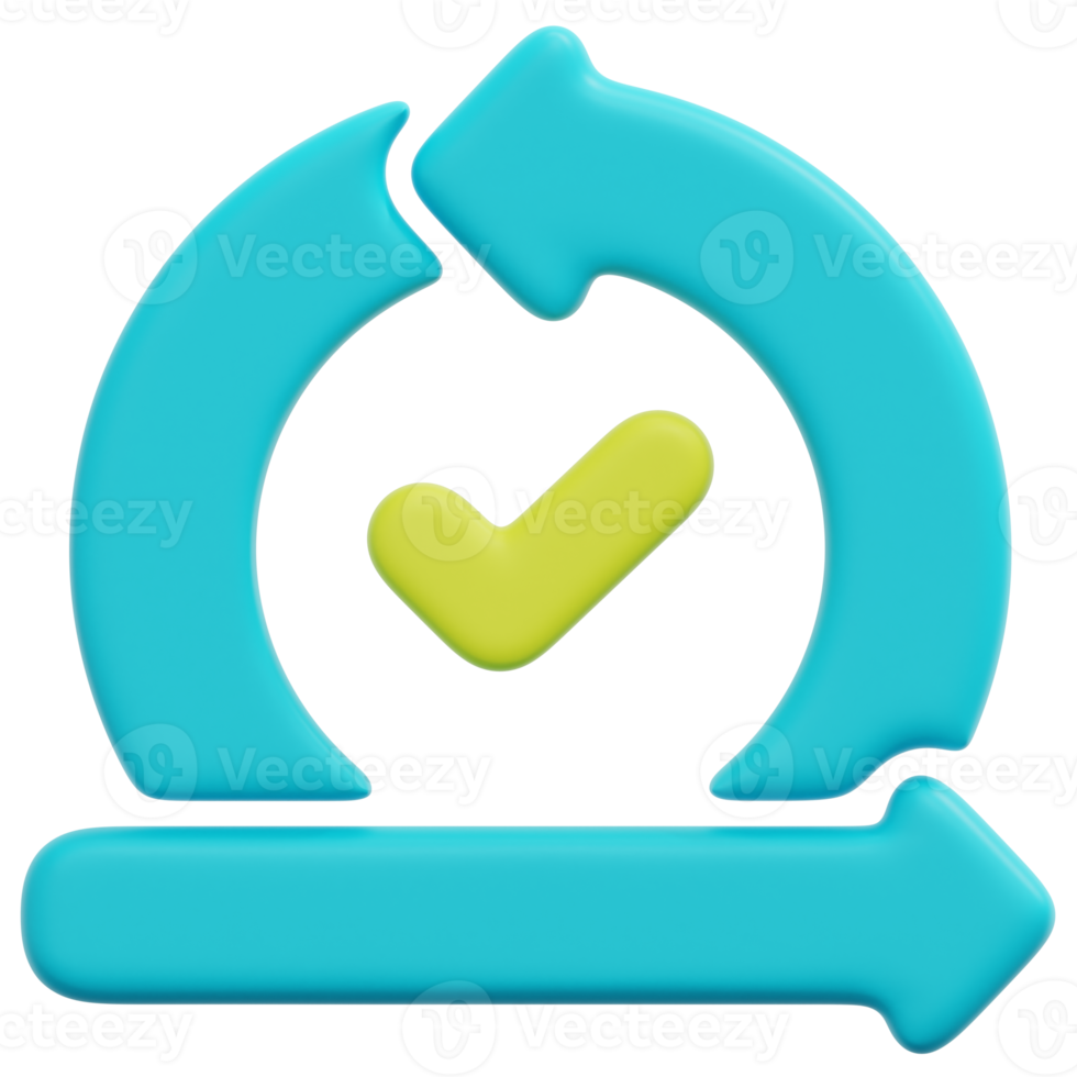 acceptance 3d render icon illustration png