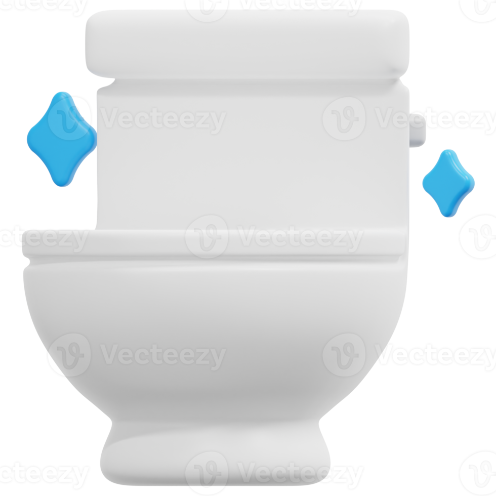 toilet 3d render icon illustration png