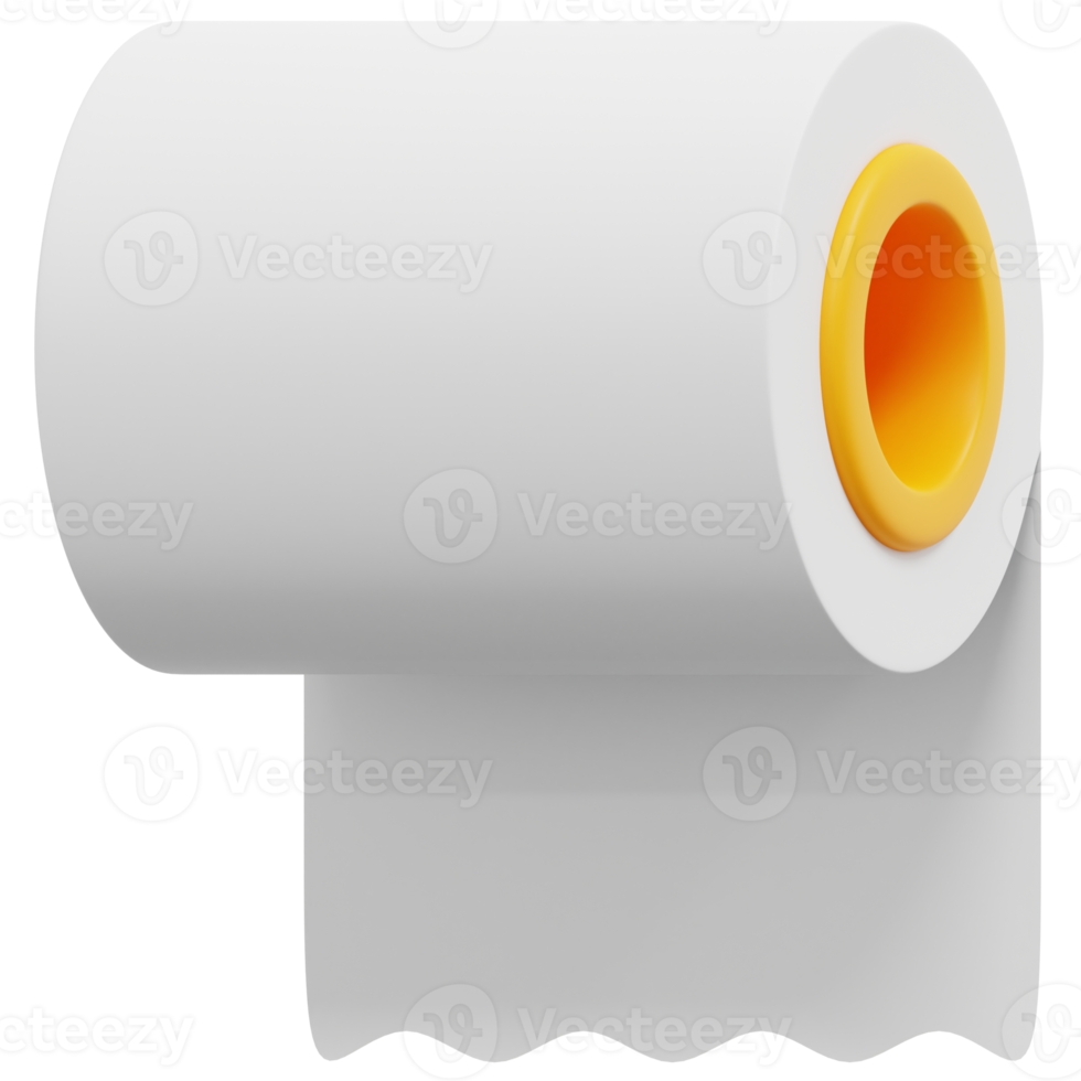 paper towels 3d render icon illustration png