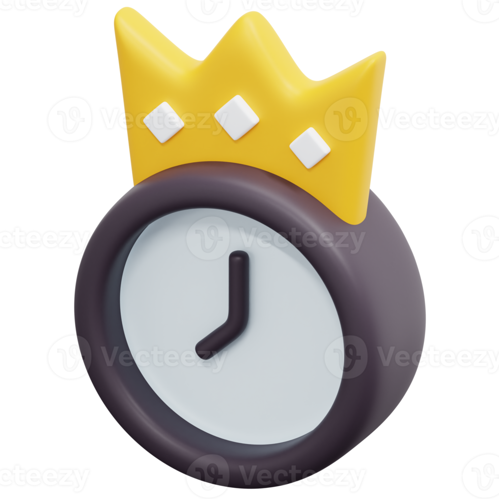 prime time 3d render icon illustration png