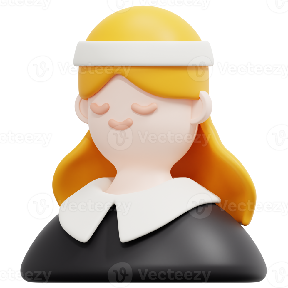 pilgrim 3d render icon illustration png