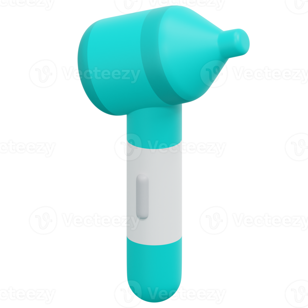 otoscope 3d render icon illustration png