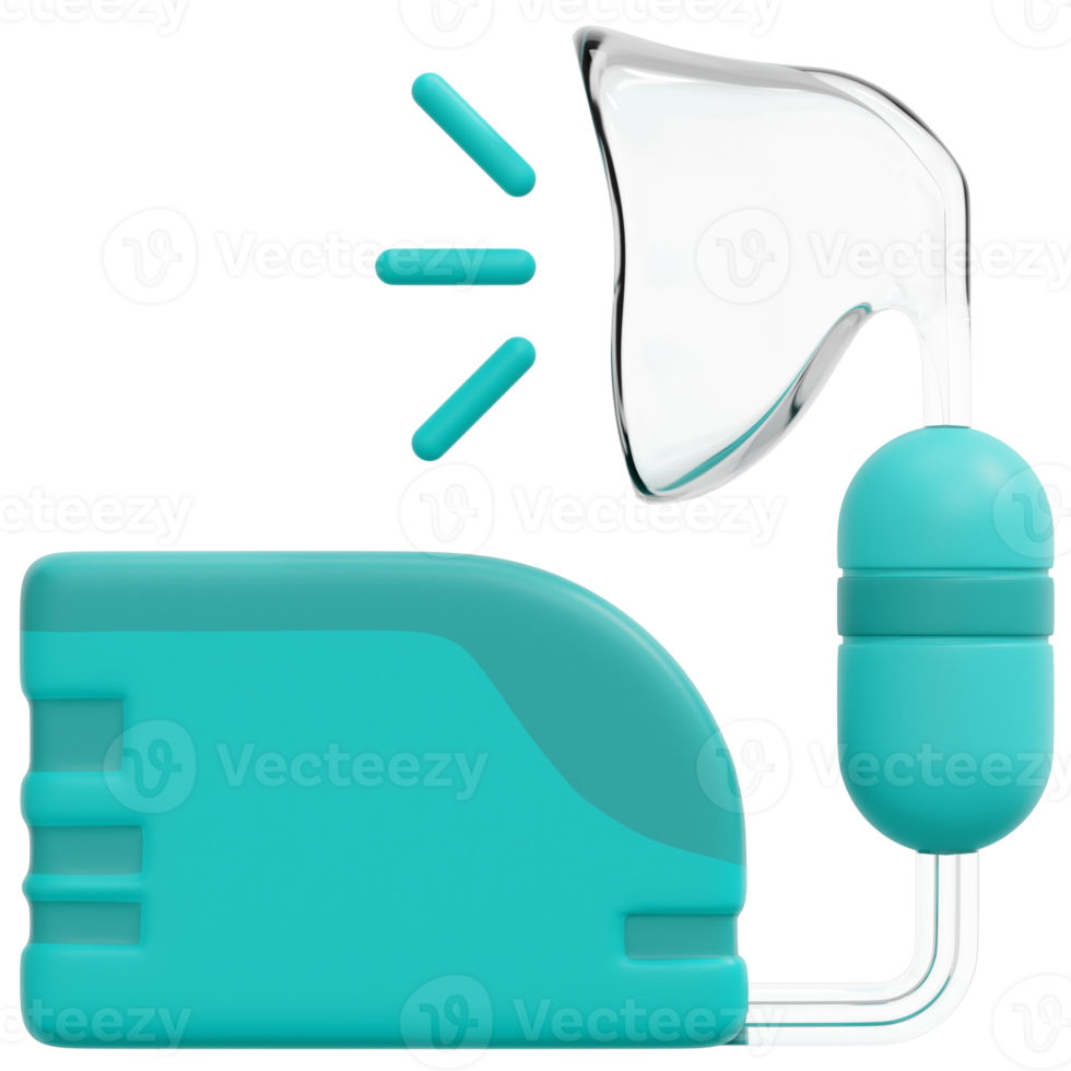 illustration de l'icône de rendu 3d du nébuliseur png