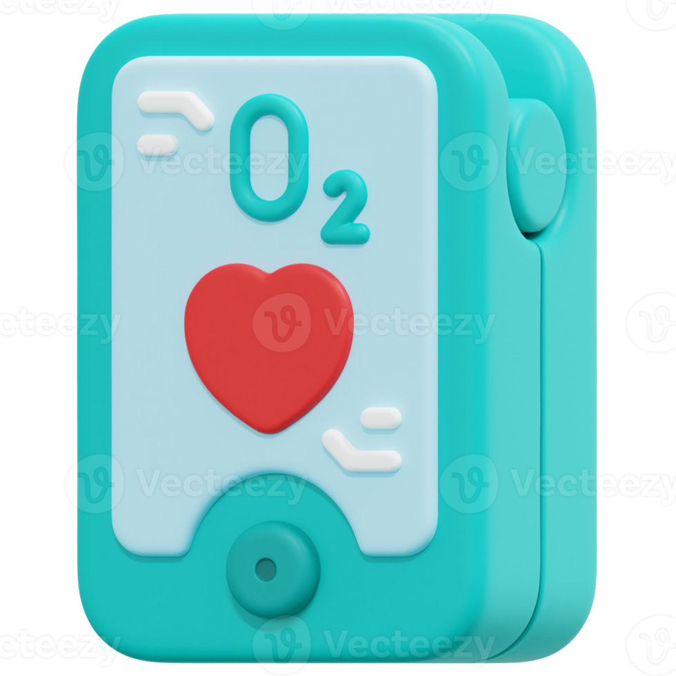 pulse oximeter 3d render icon illustration png