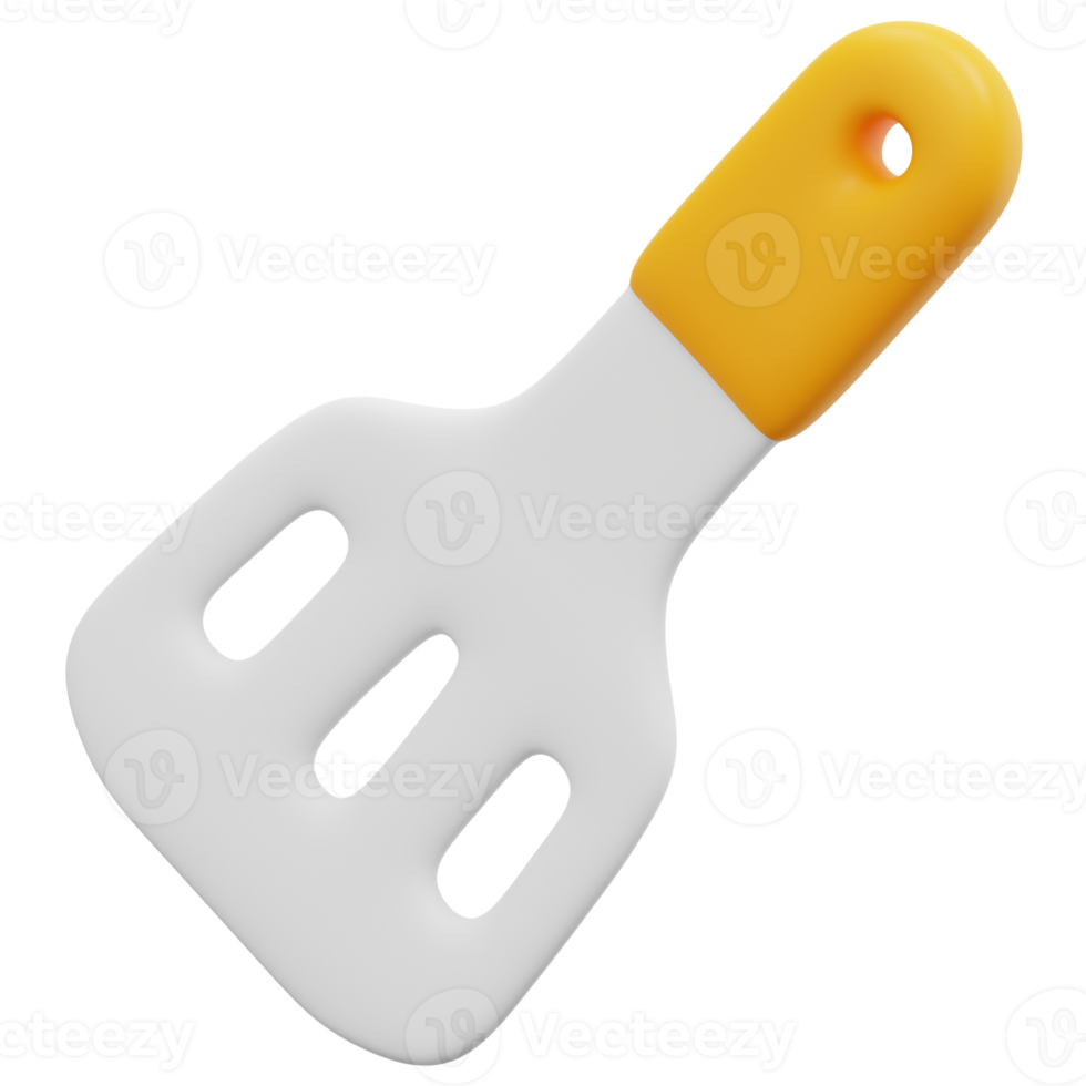 spatula 3d render icon illustration png