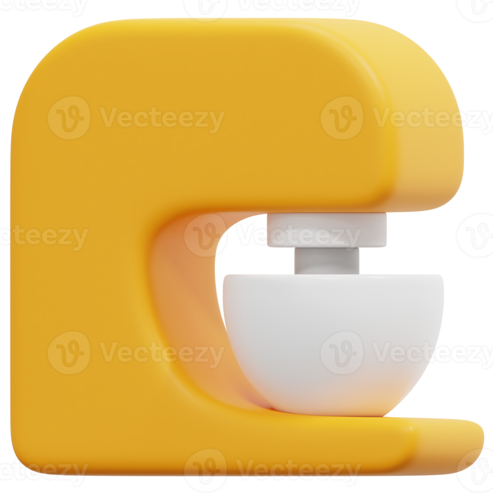 mixer 3d render icon illustration png