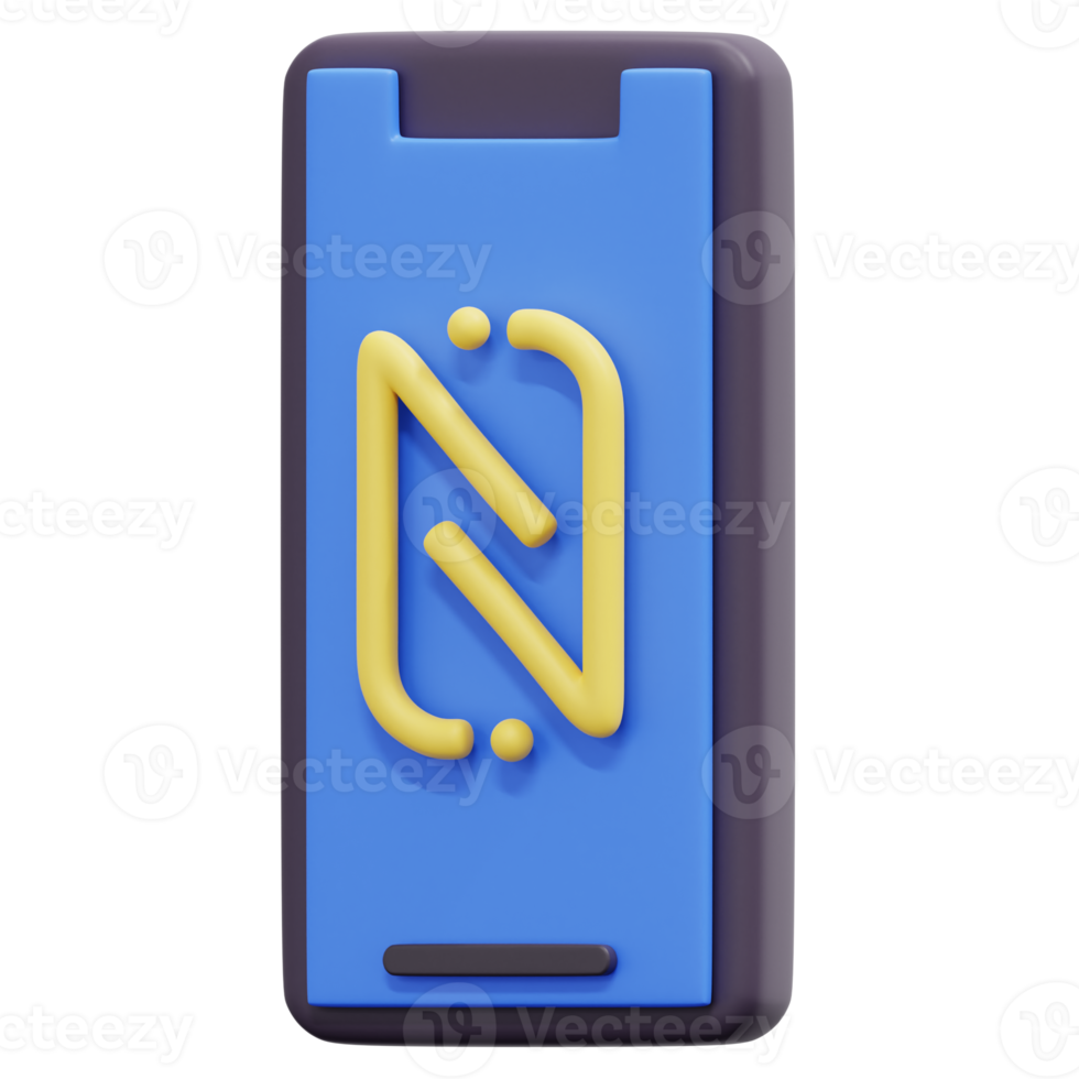 nfc 3d render icon illustration png