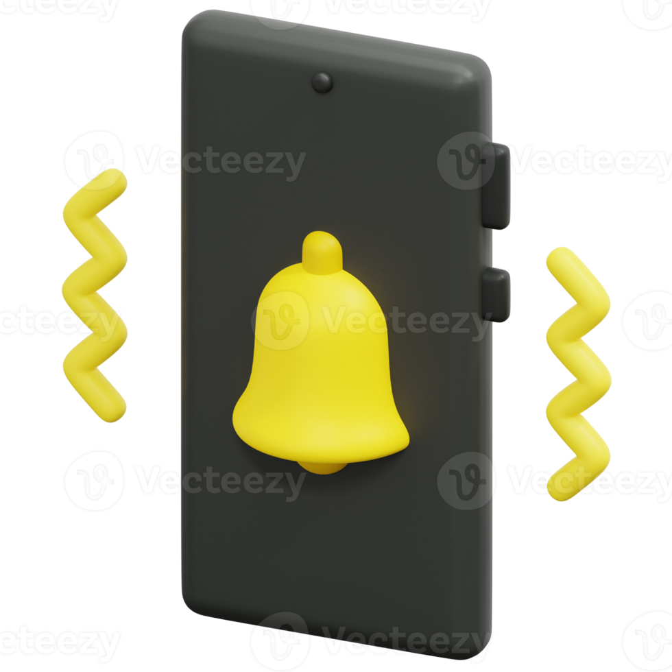 notification 3d render icon illustration png