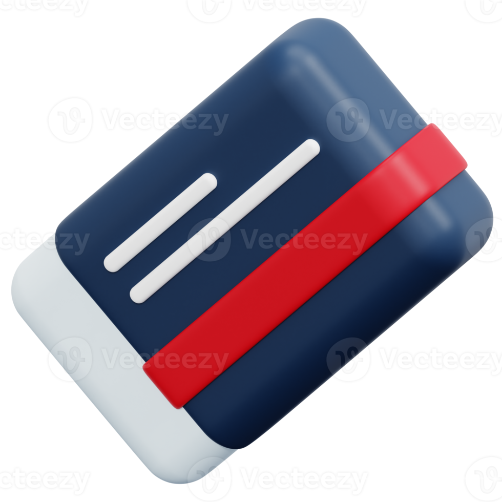 eraser 3d render icon illustration 11652266 PNG