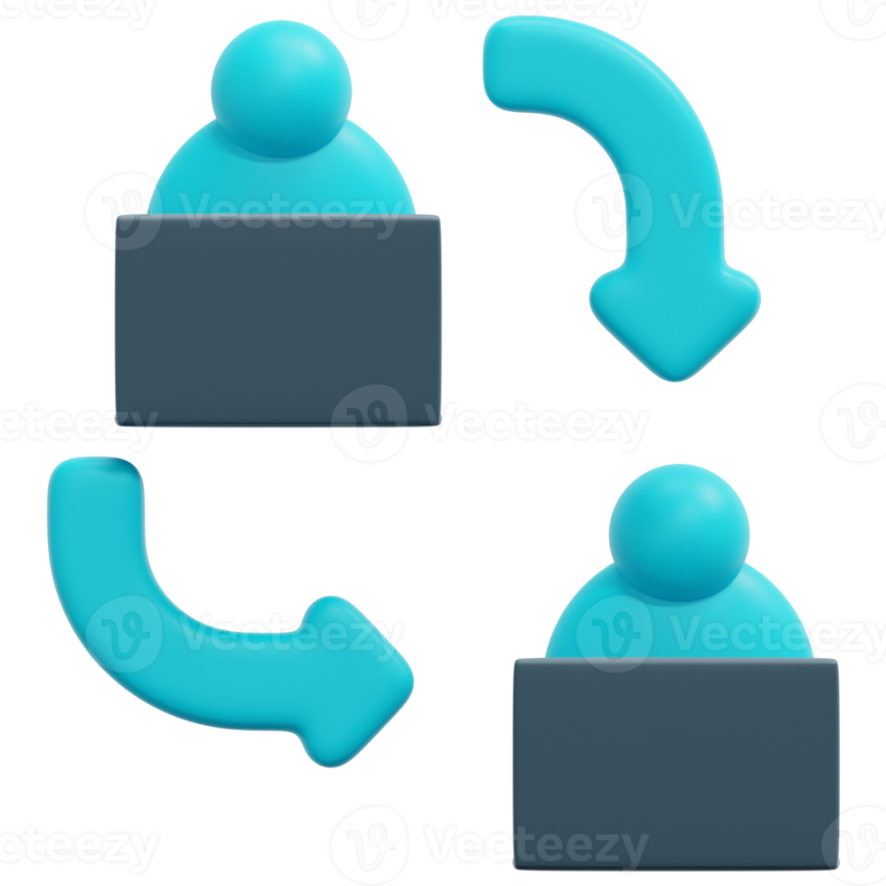 delegate 3d render icon illustration png