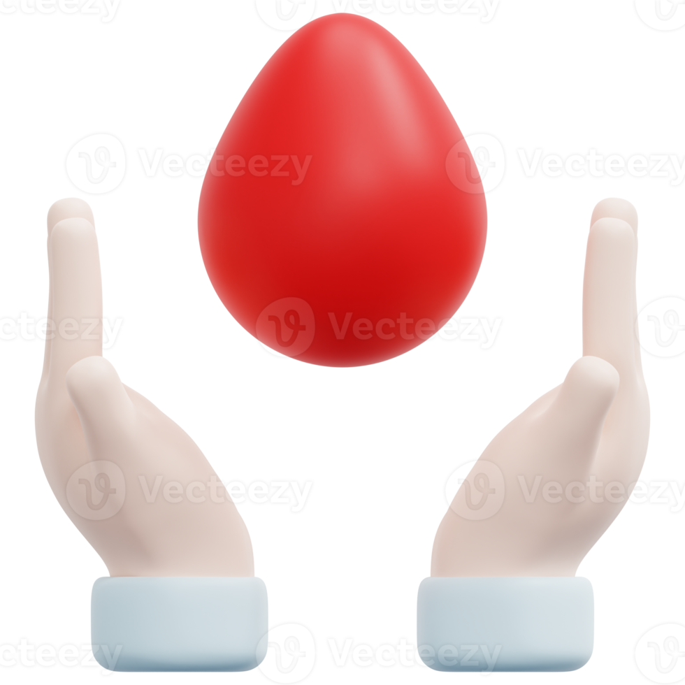 blood donation 3d render icon illustration png