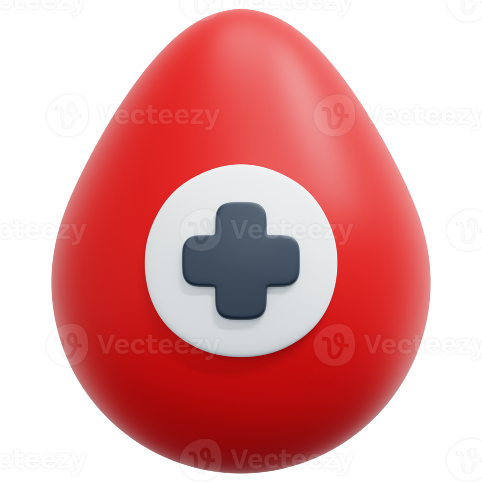 blood drop 3d render icon illustration 11652309 PNG