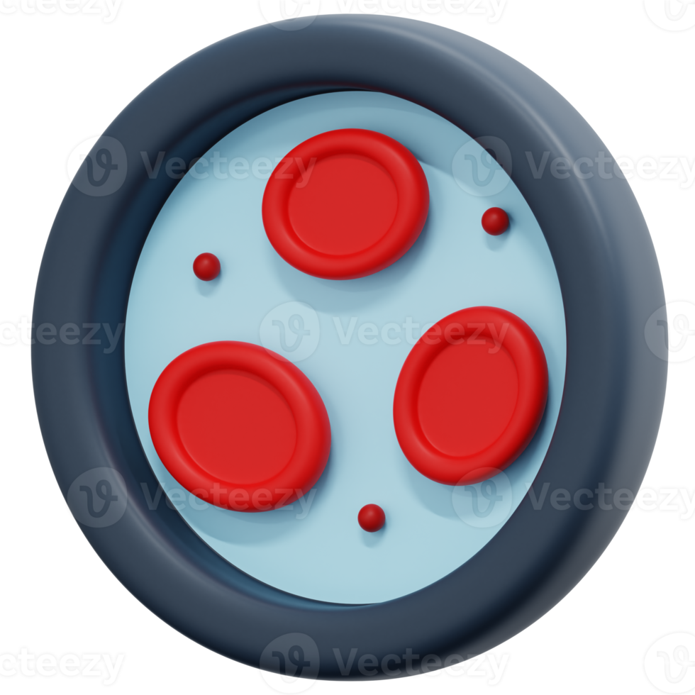 erythrocytes 3d render icon illustration png