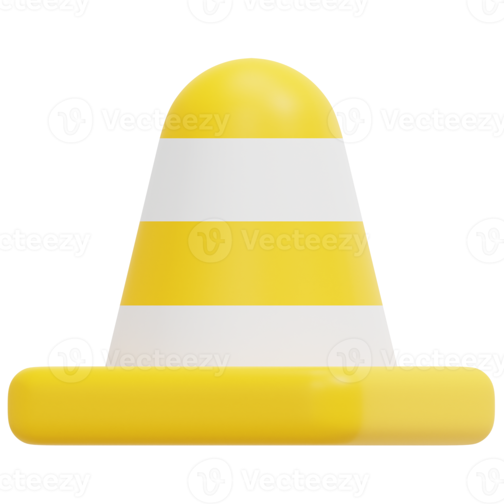 ilustração de ícone de renderização de cone 3d png