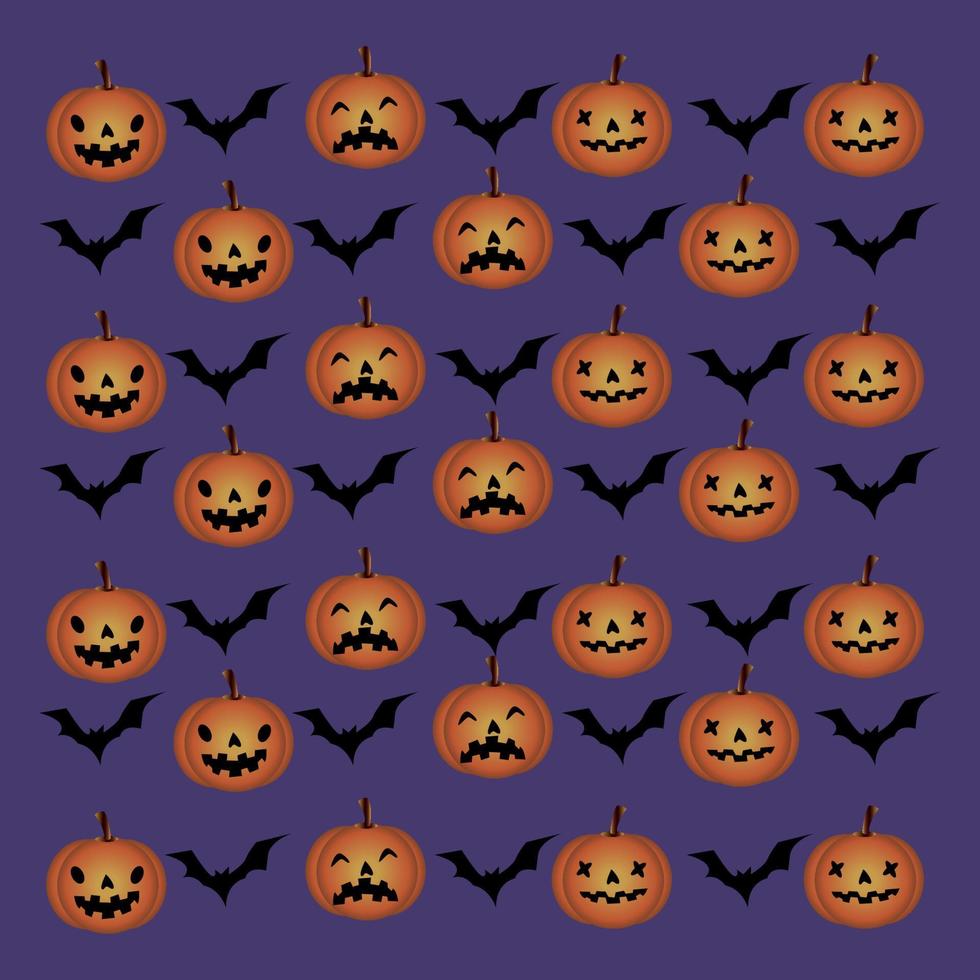 halloween in pattern vector