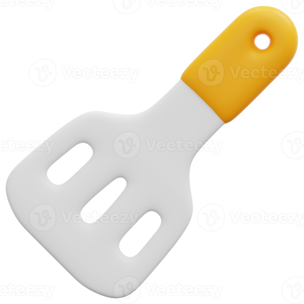 spatula 3d render icon illustration png