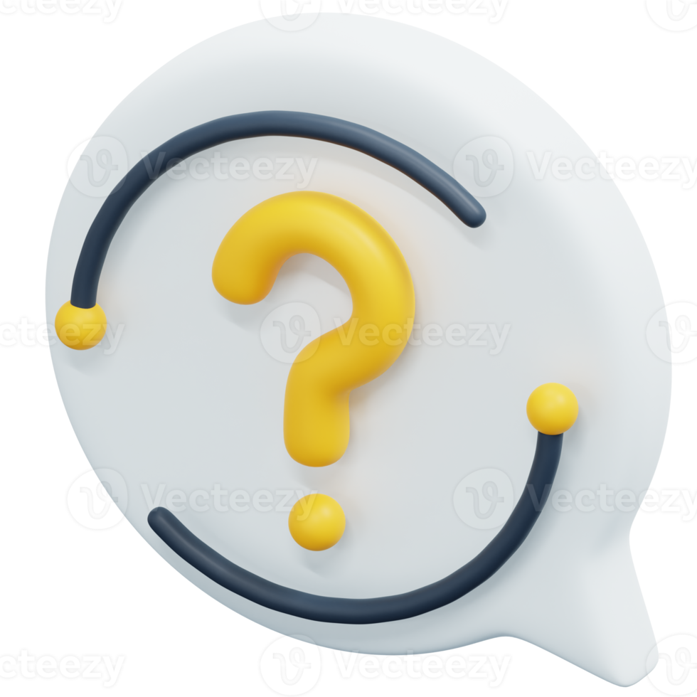 interrogation 3d render icon illustration png