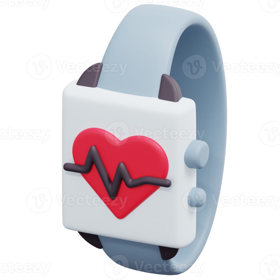smartwatch 3d render icon illustration png