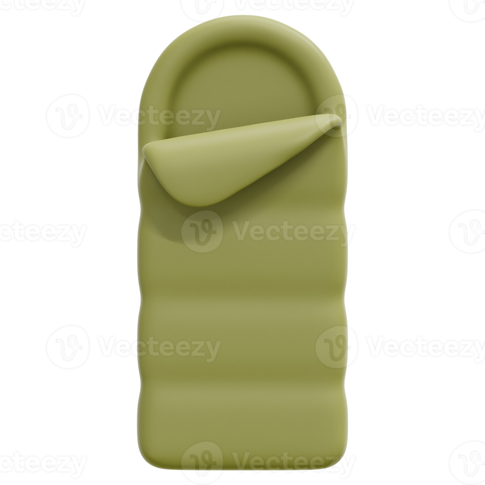 sleeping bag 3d render icon illustration png