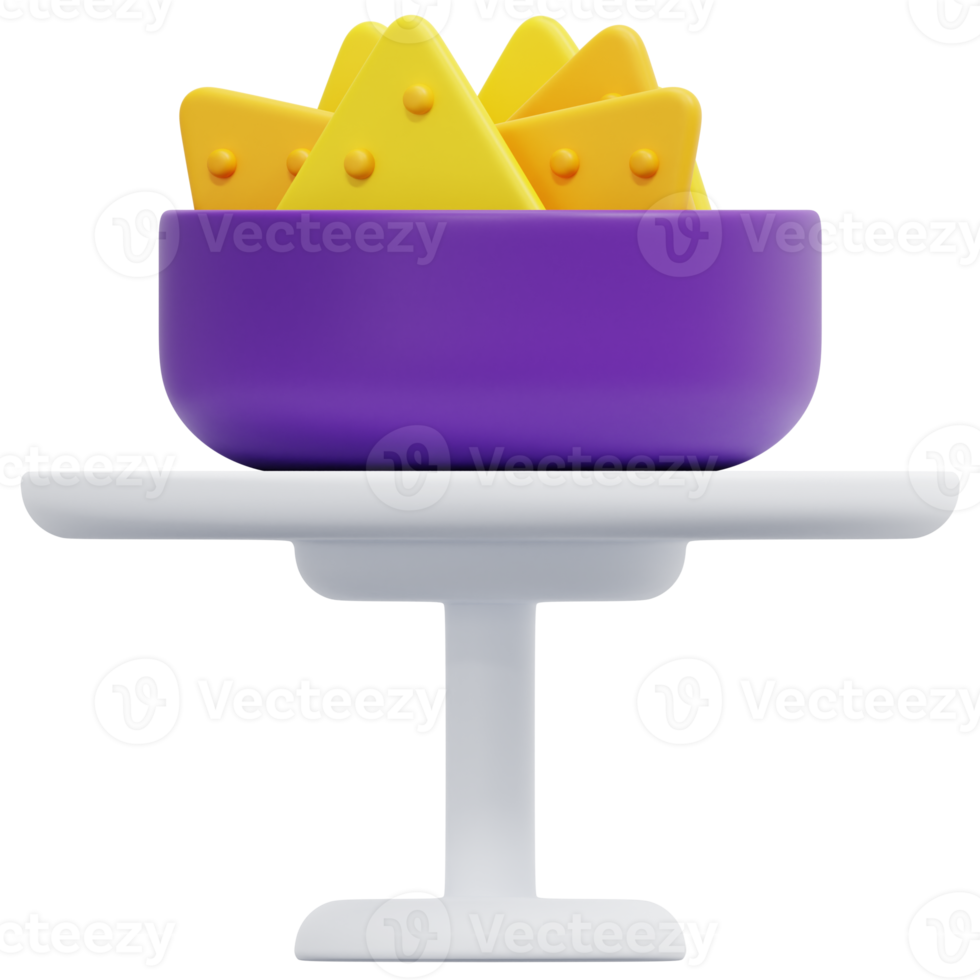 snack 3d-render-symbol-illustration png