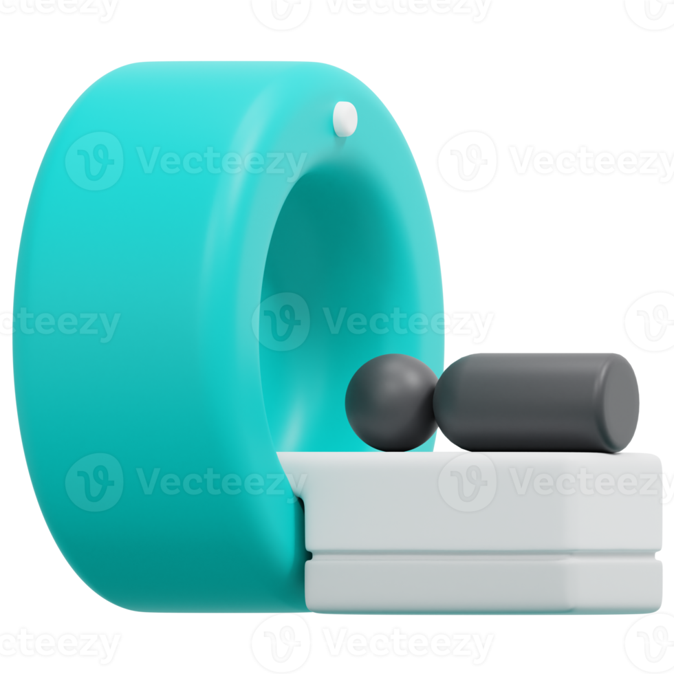 mri 3d render icon illustration png