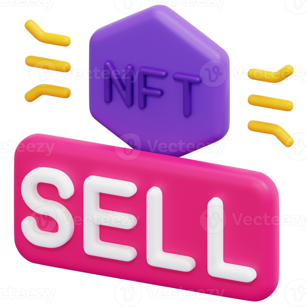 sell 3d render icon illustration png