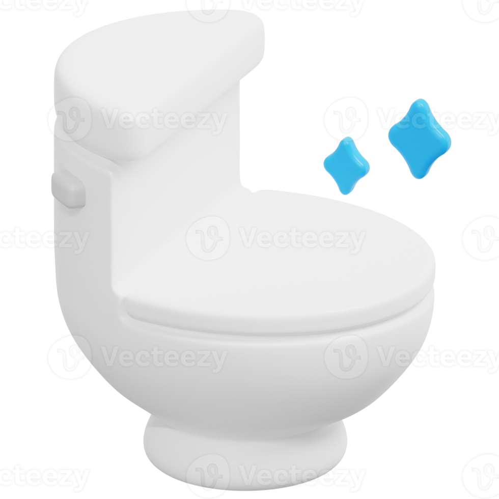 toilet 3d render icon illustration png