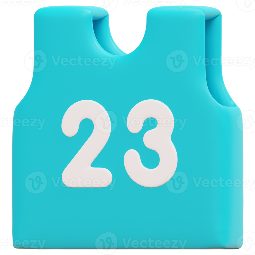 ilustração de ícone de renderização de camisa 3d png
