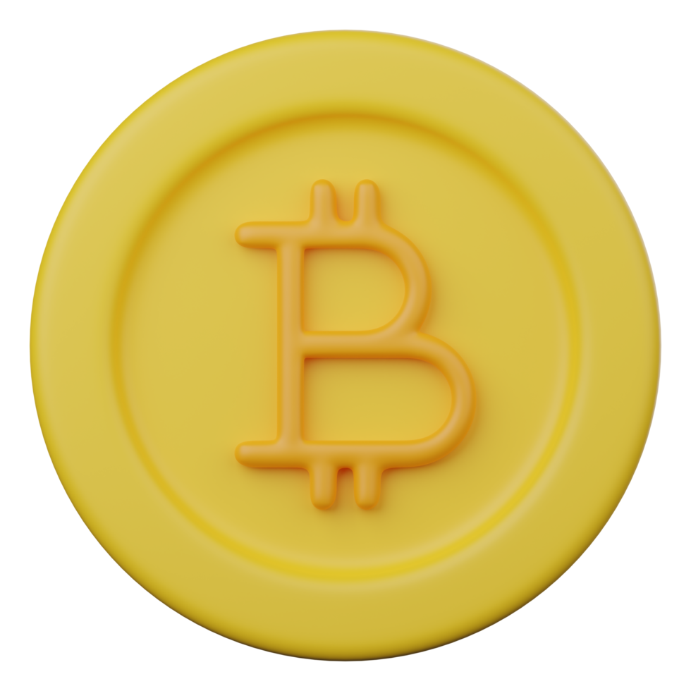 bitcoin 3d icoon png