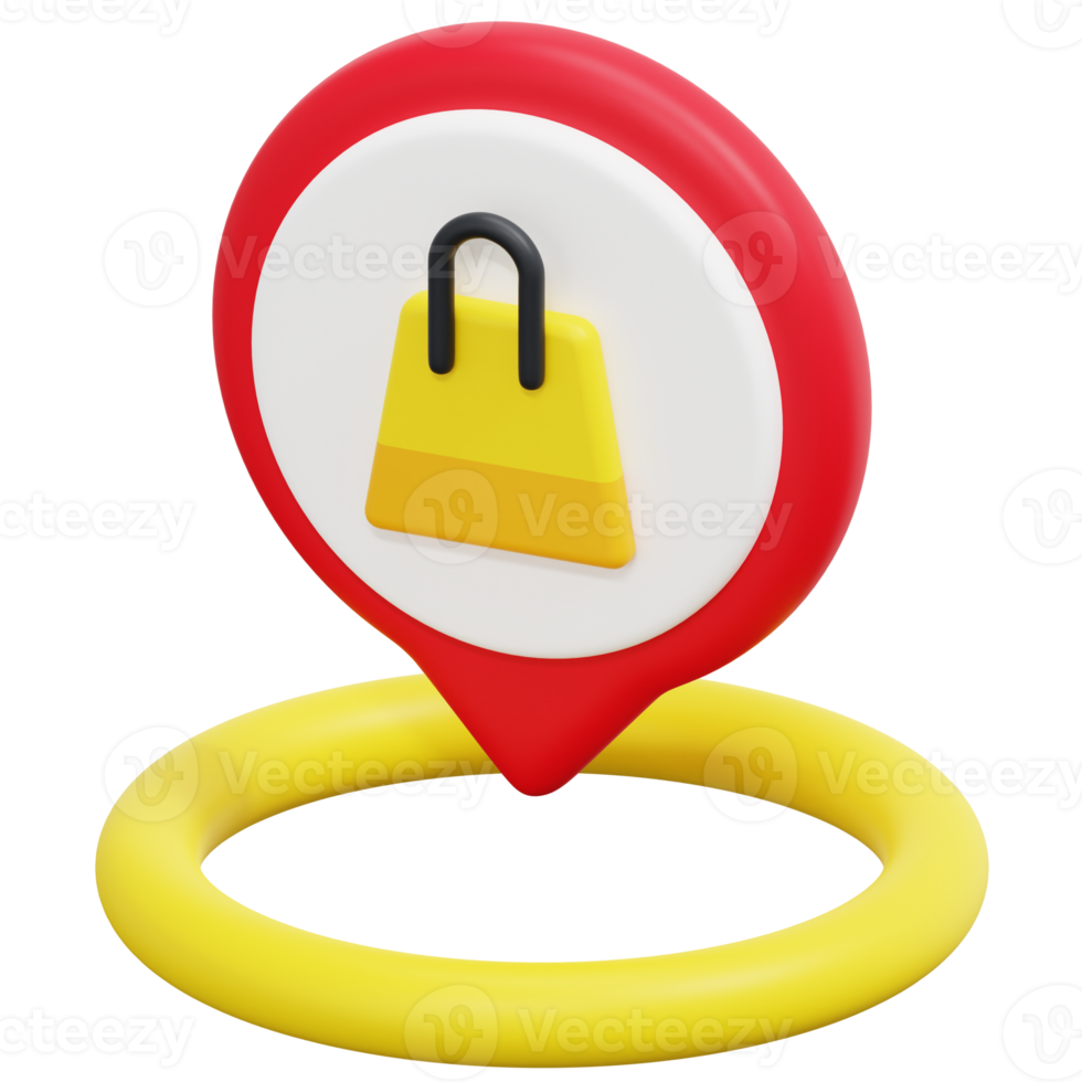 shopping 3d render icon illustration png