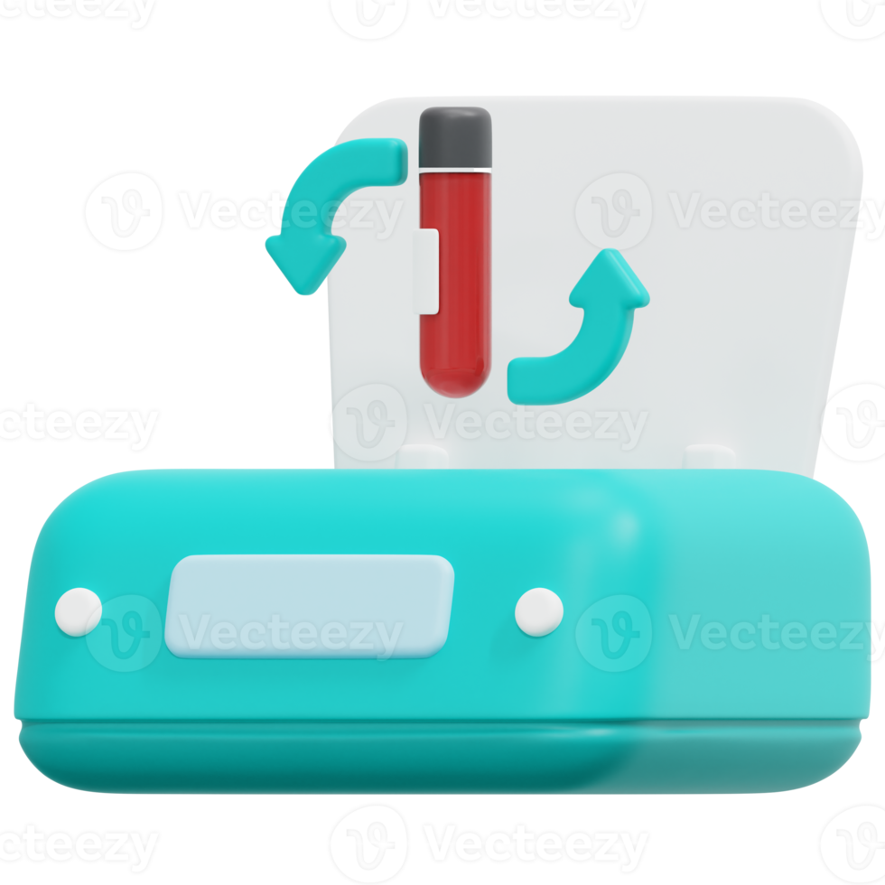 centrifuge 3d render icon illustration png