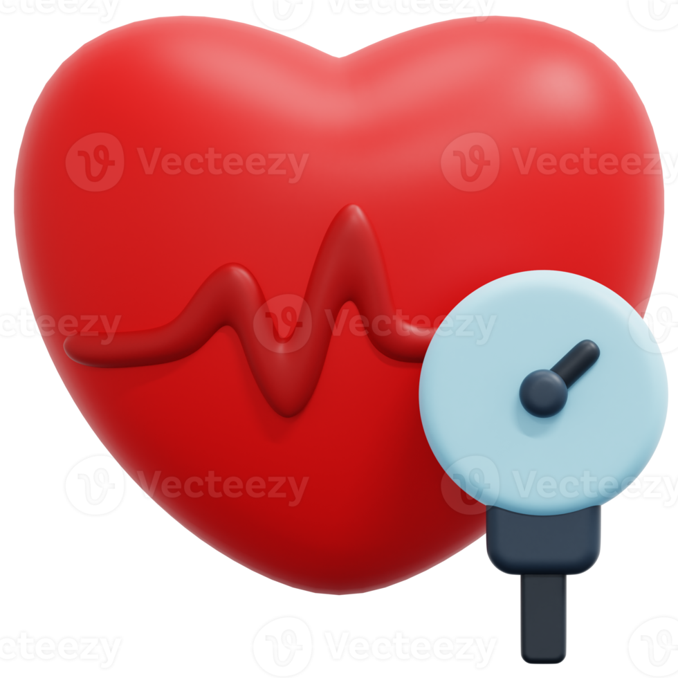 blood pressure 3d render icon illustration png