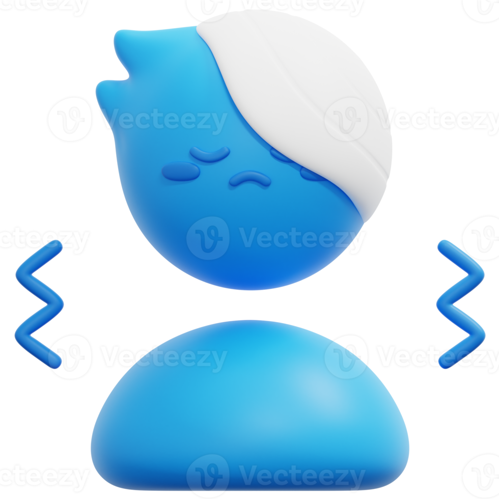 illustration de l'icône de rendu 3d blessé png