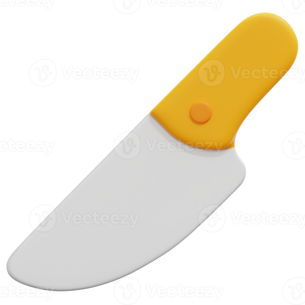 knife 3d render icon illustration png