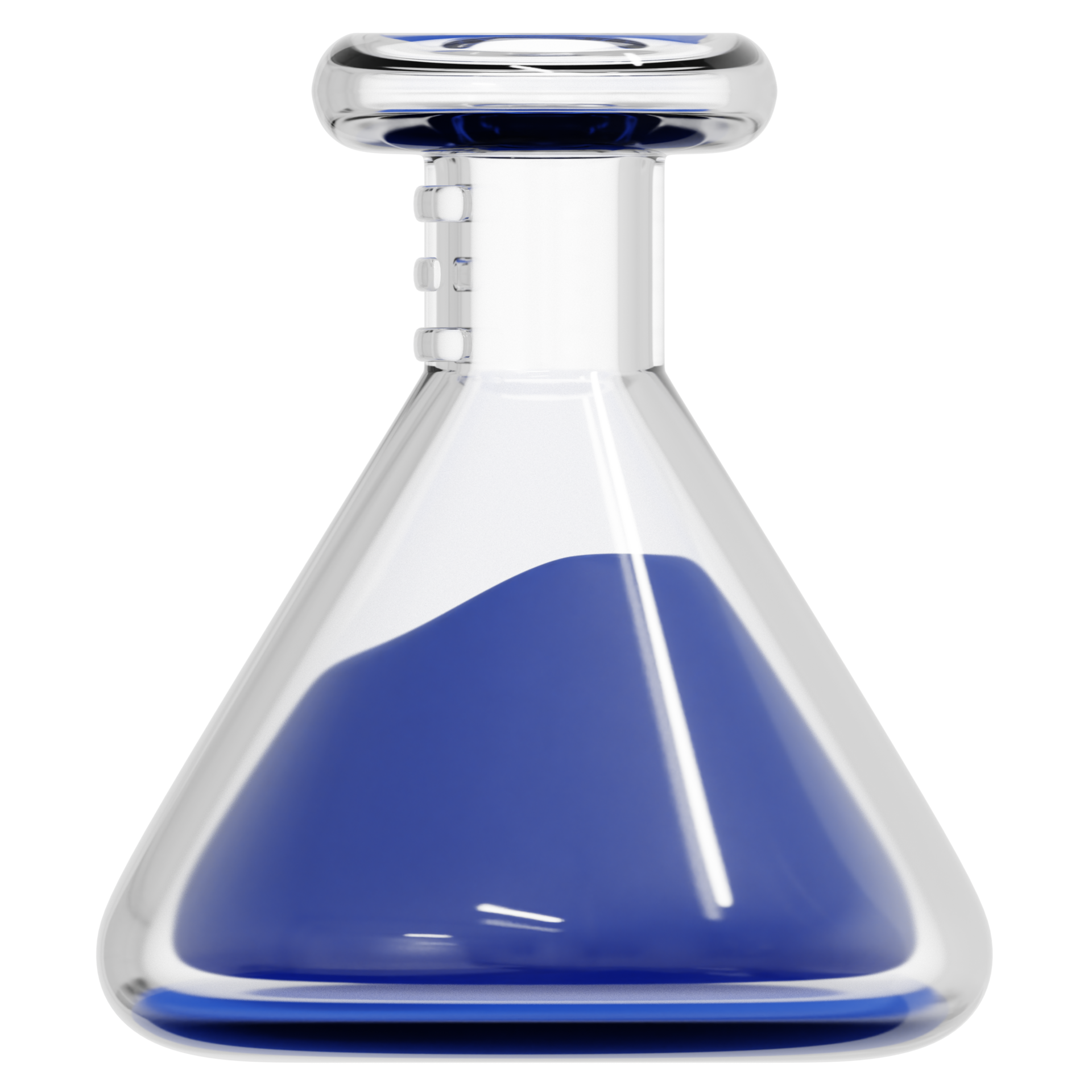 conical beaker 3d render icon illustration 11652613 PNG