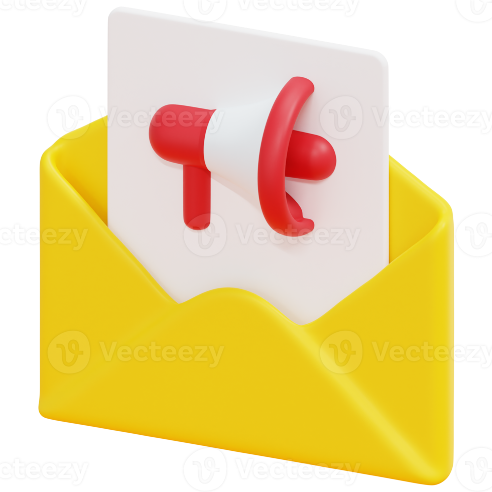promote 3d render icon illustration png