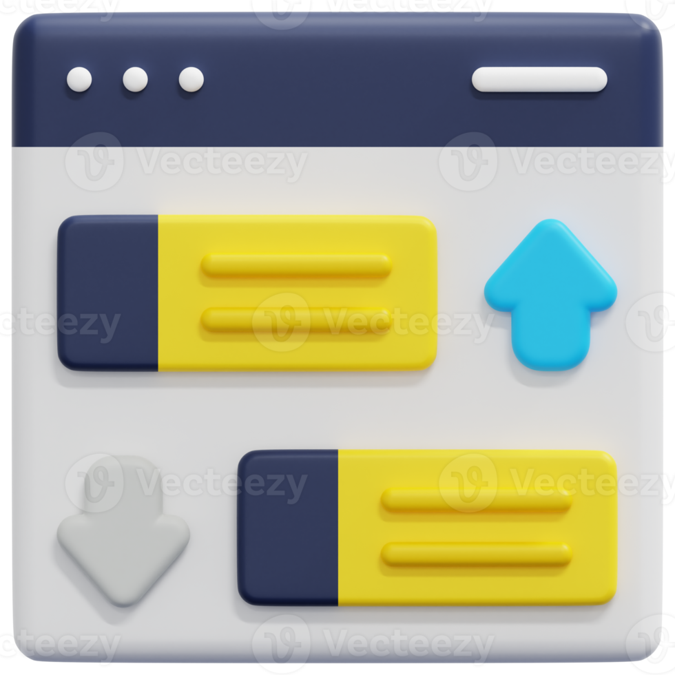 rank 3d render icon illustration png
