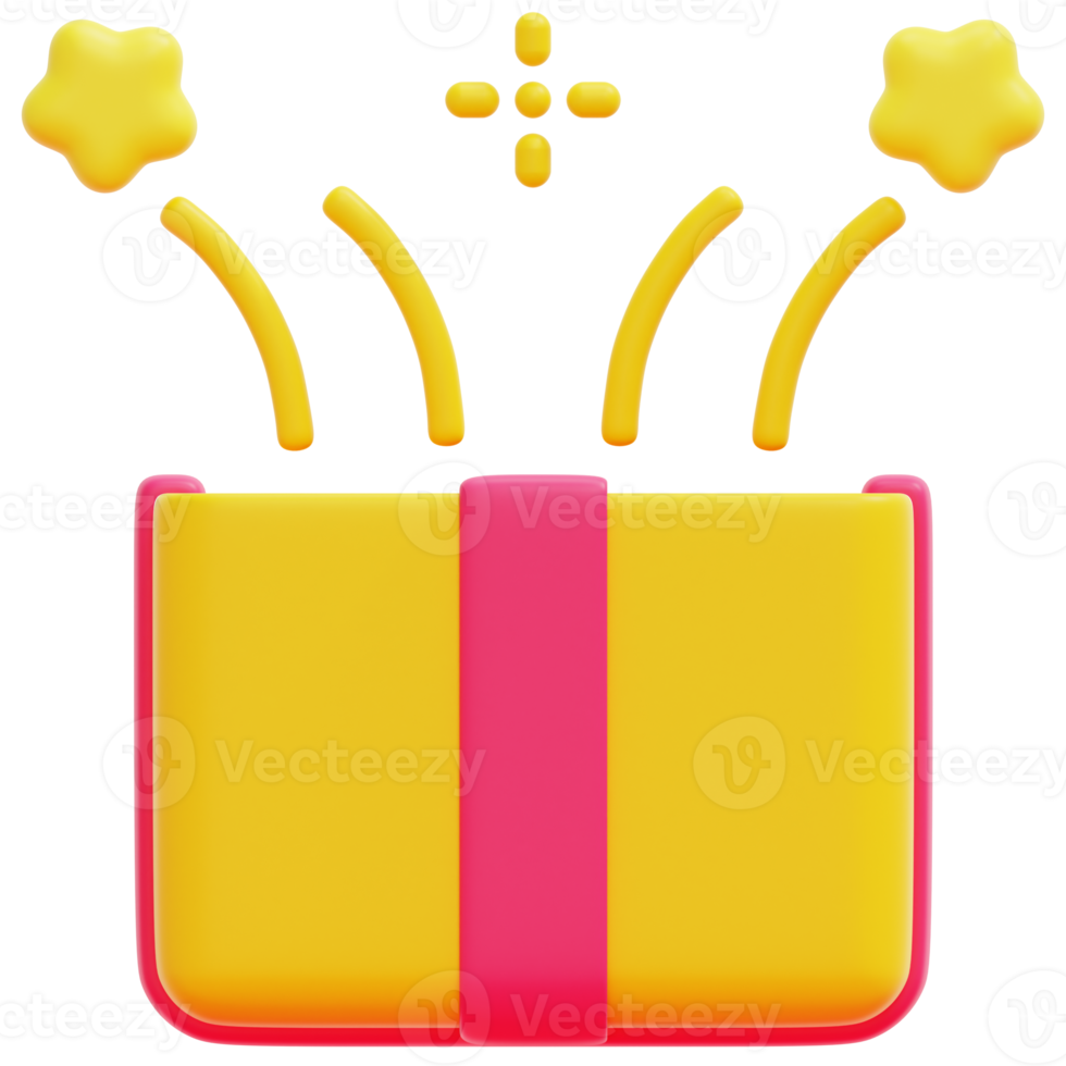 surprise 3d render icon illustration png