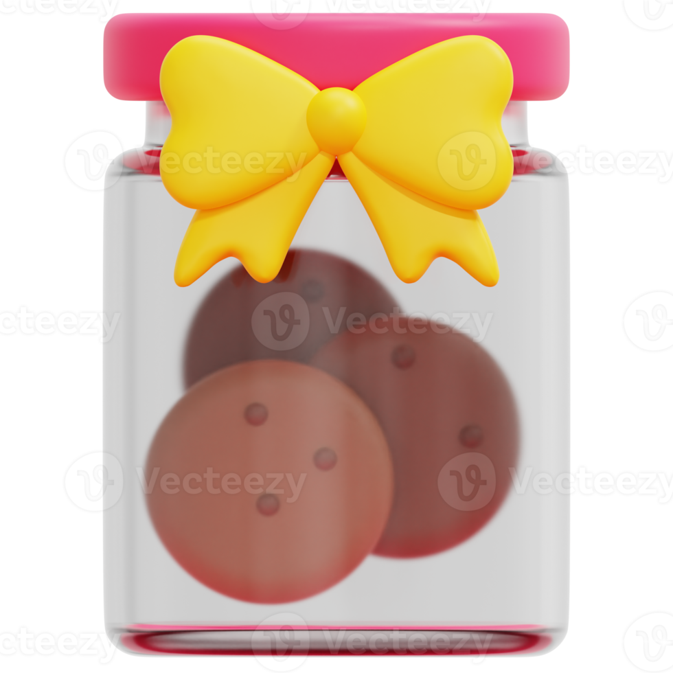 cookies 3d render icon illustration png