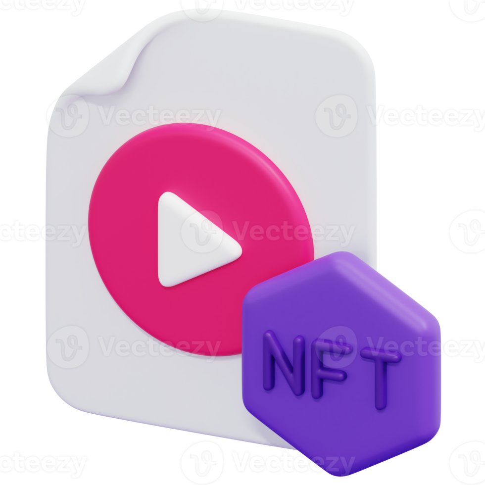 video 3d render icon illustration png
