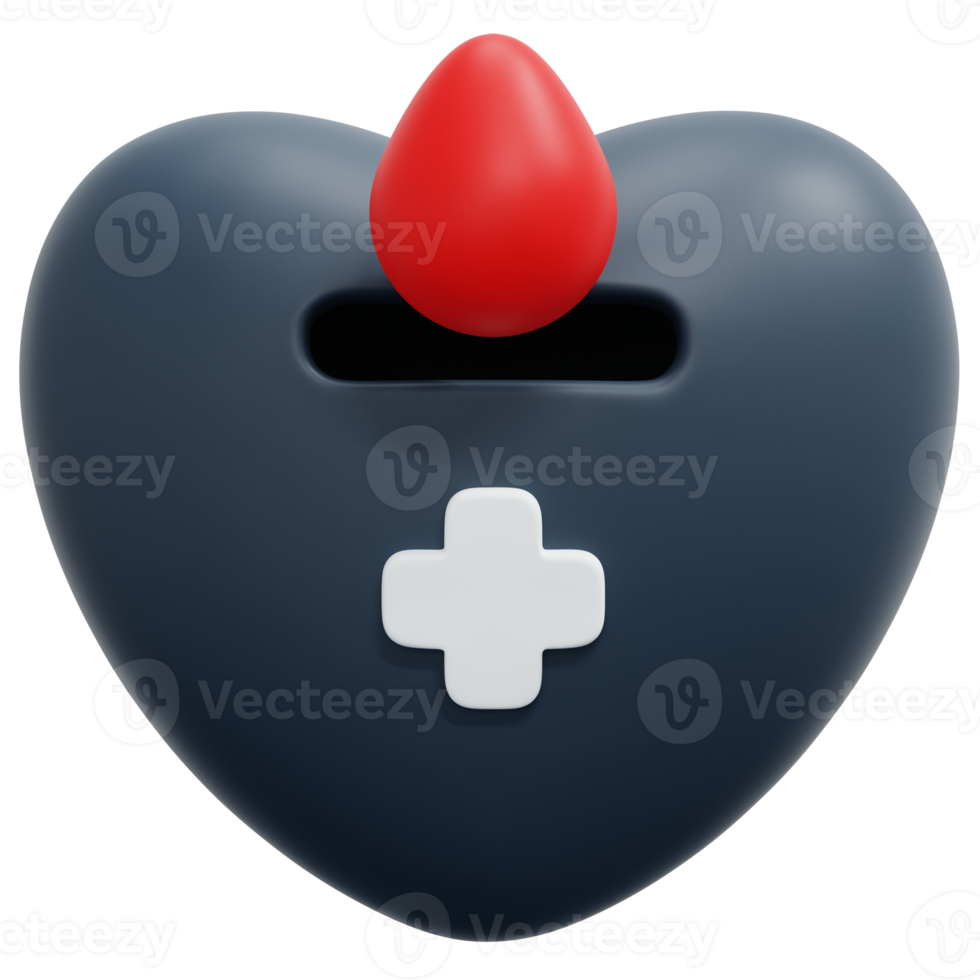 blood donation 3d render icon illustration png