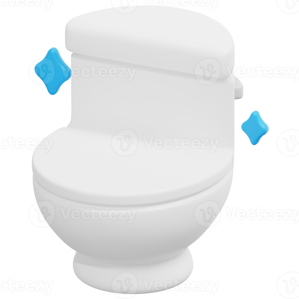 toilet 3d render icon illustration png