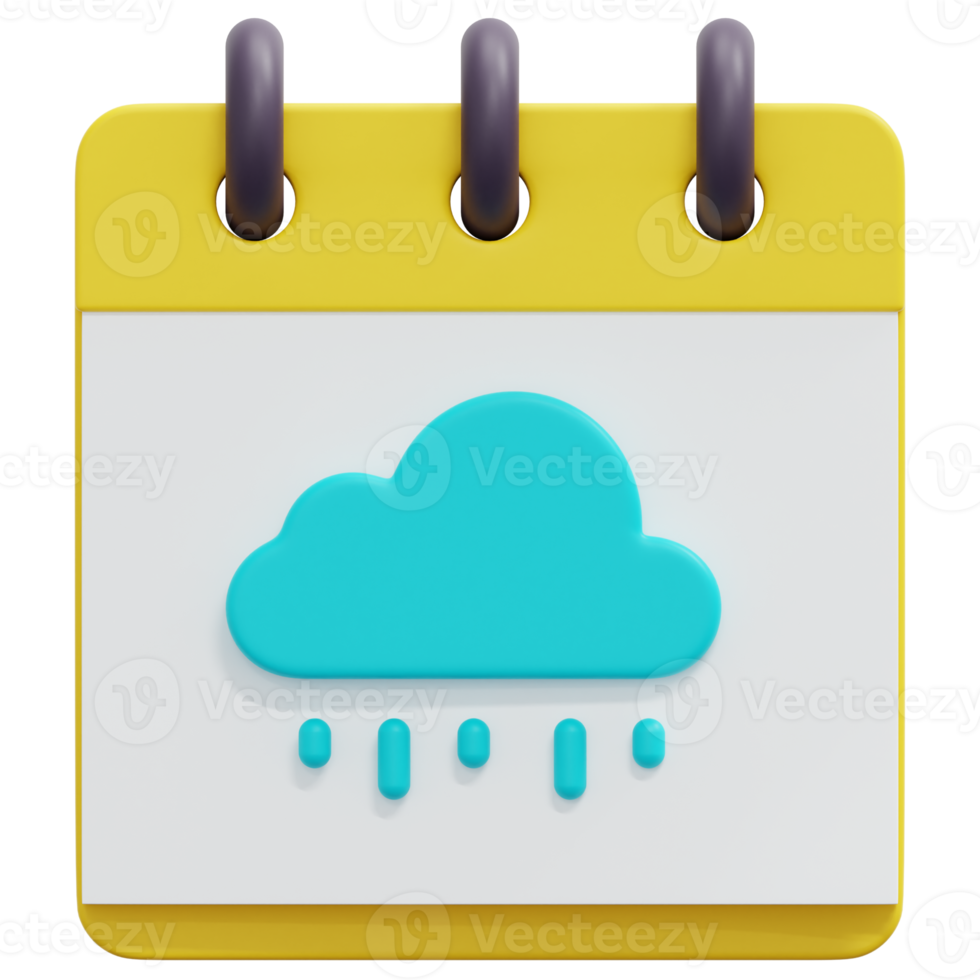 calendar 3d render icon illustration png