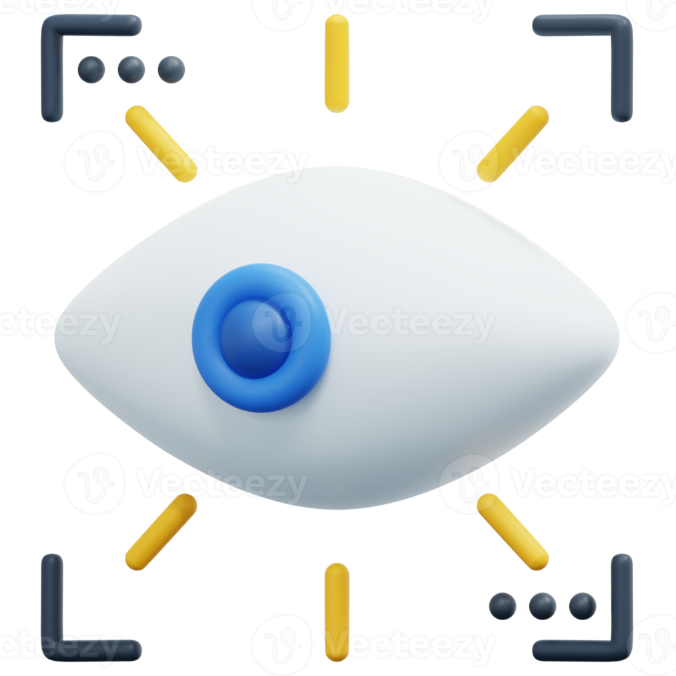 vision 3d-render-symbol-illustration png